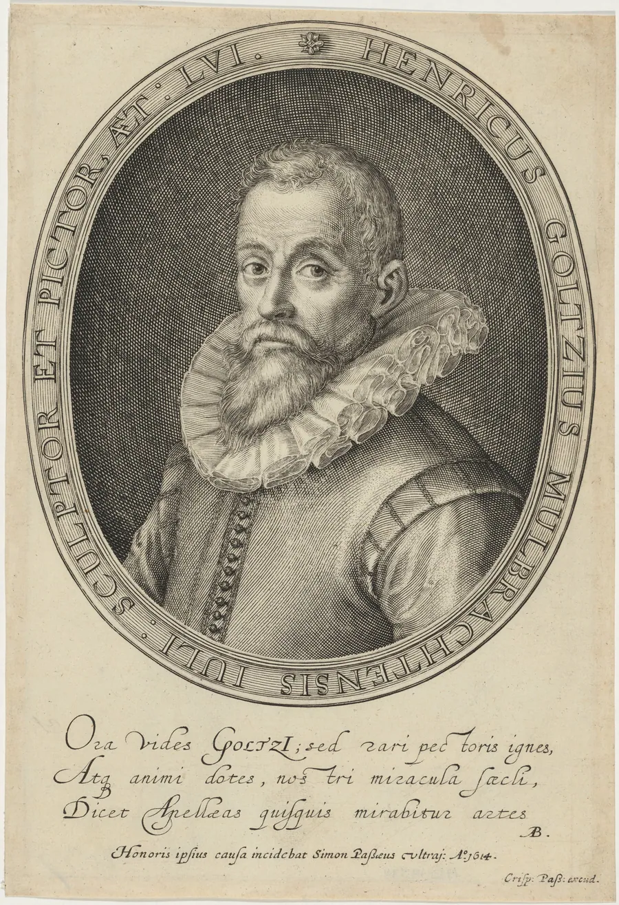 Hendrik Goltzius by Simon van de Passe