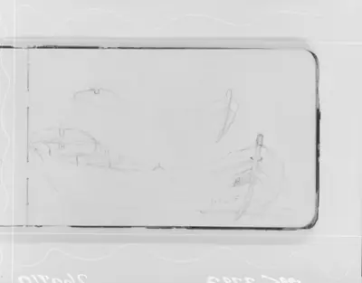 Outline Sketches of Two Rowboats (from Sketchbook)