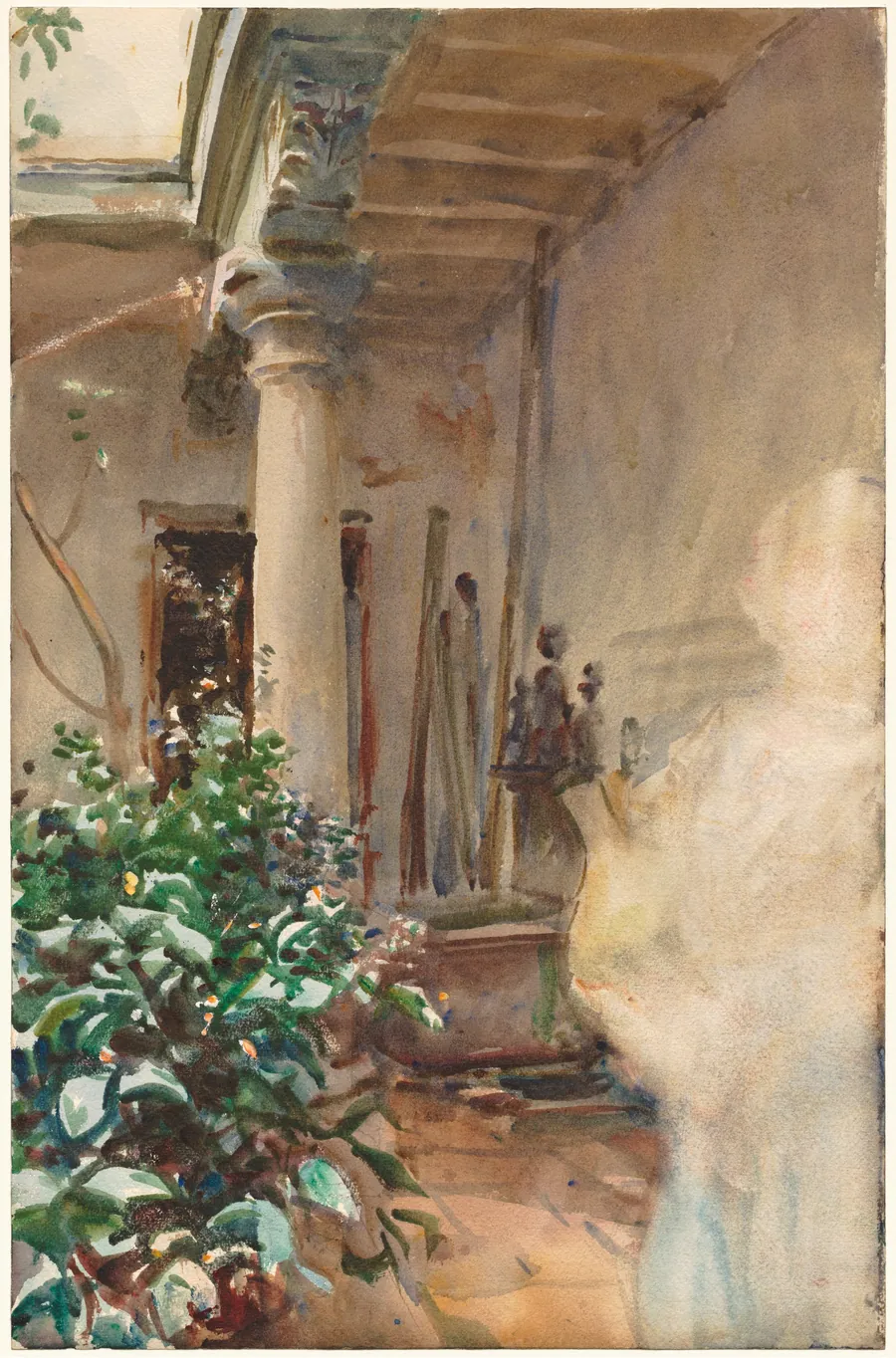 The Patio by John Singer Sargent