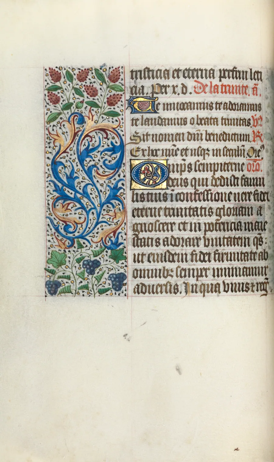 Book of Hours (Use of Rouen): fol. 49v by Master of the Geneva Latini