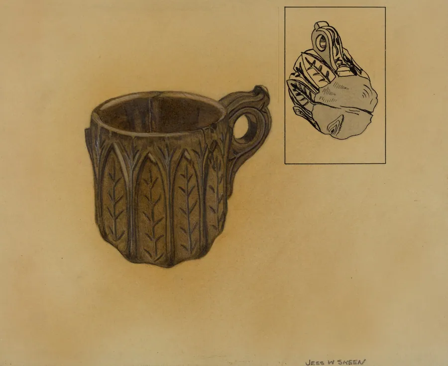 Wooden Shaving Mug by Jesse W. Skeen