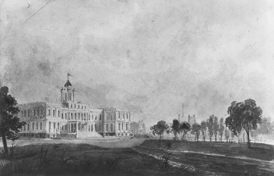 The New City Hall, New York by Pavel Petrovich Svinin