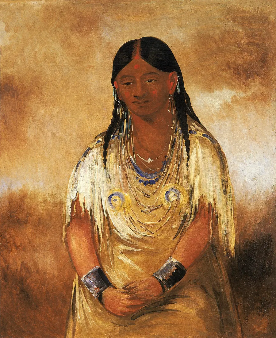 Mún-ne-o-ye, a Woman by George Catlin, born Wilkes-Barre, PA 1796-died Jersey City, NJ 1872