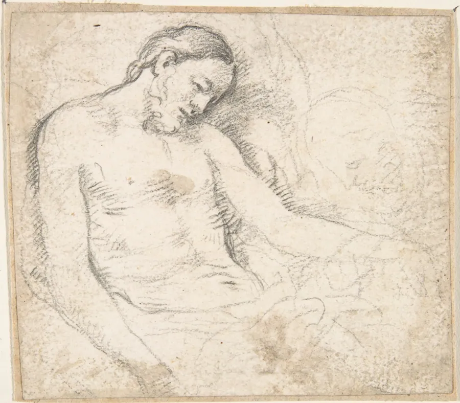 Figure of the Dead Christ with Mourning Angel (The Lamentation) by Anonymous, Spanish, School of Seville, 17th century