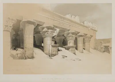 Egypt and Nubia Volume I: Portico of the Temple Edfou, Upper Egypt