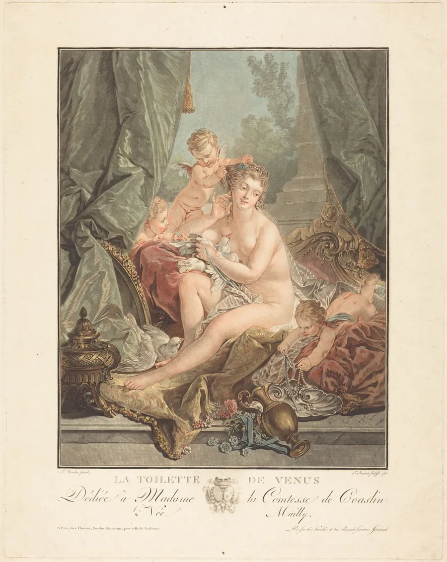La toilette de Venus by Jean-François Janinet