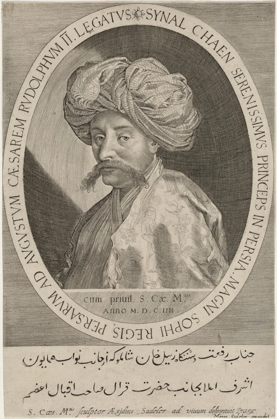 Synal Chaen, Persian Ambassador to Court of Rudolph II by Aegidius Sadeler II