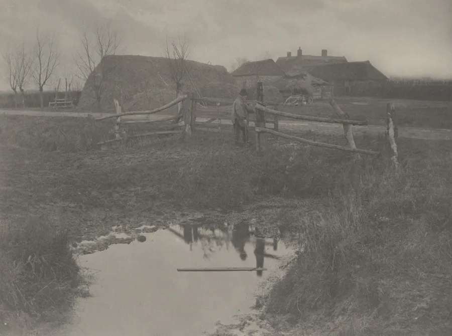 A Marsh Farm by T.F. Goodall
