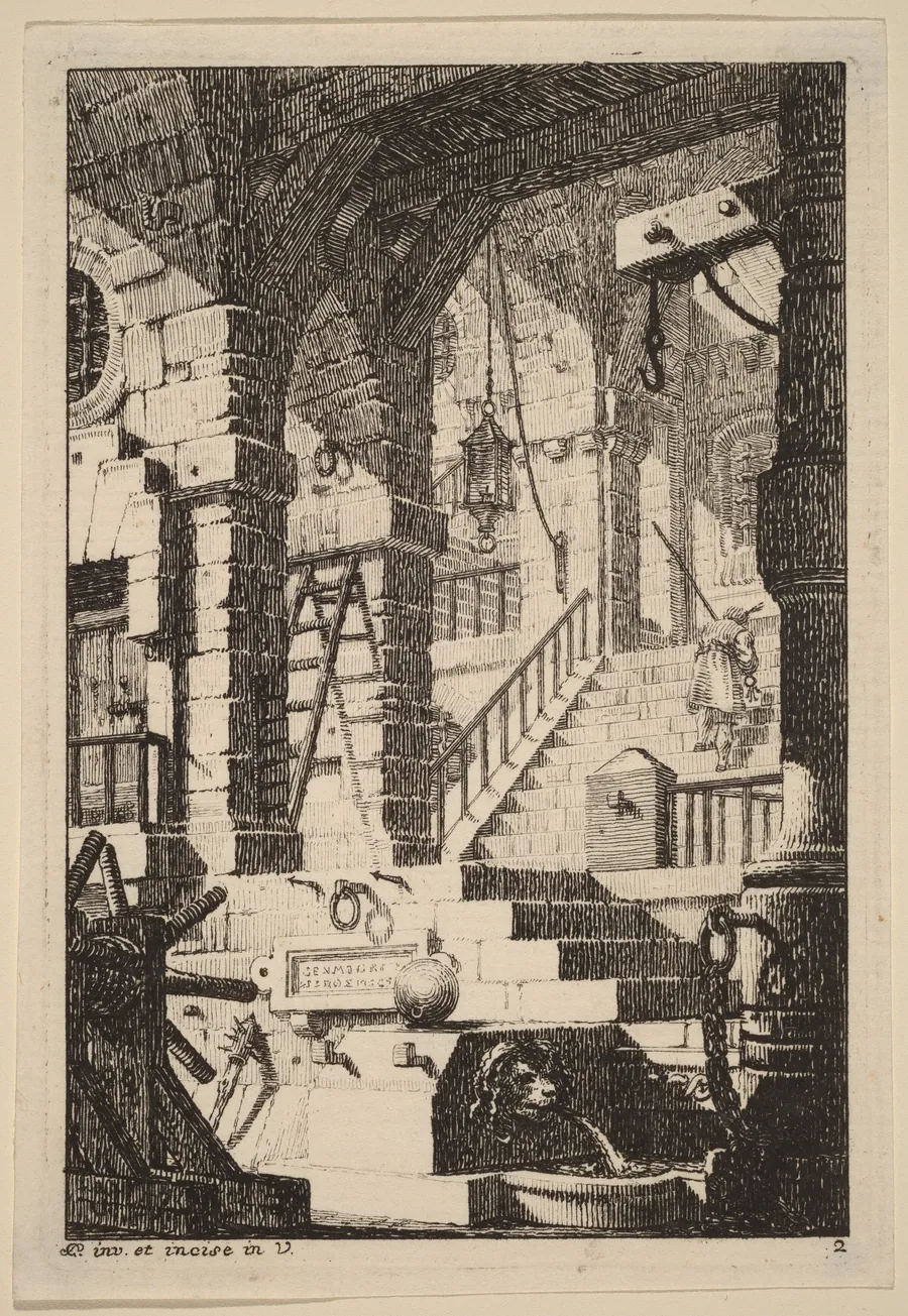 Fantasy of an Antique Prison by Carl Schütz