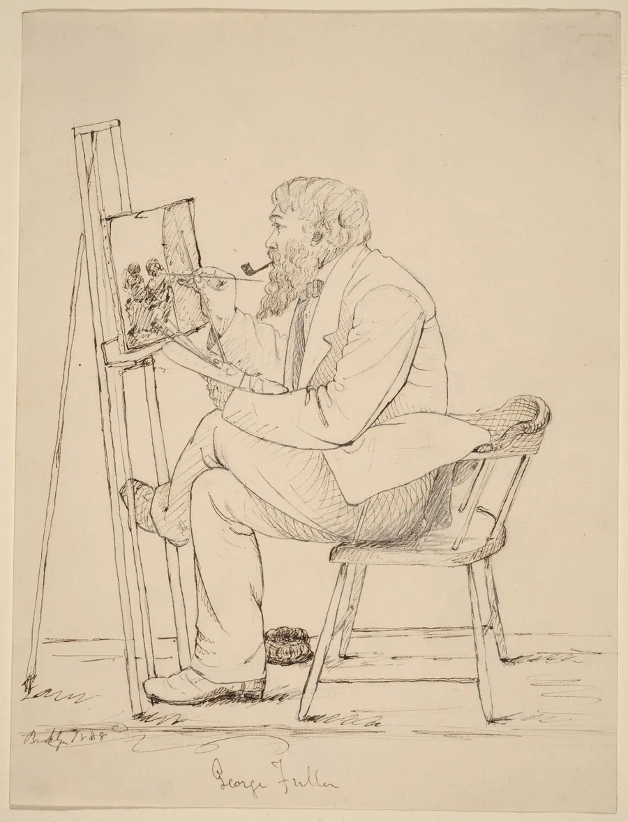 Sketching - George Fuller by John Quincy Adams Ward
