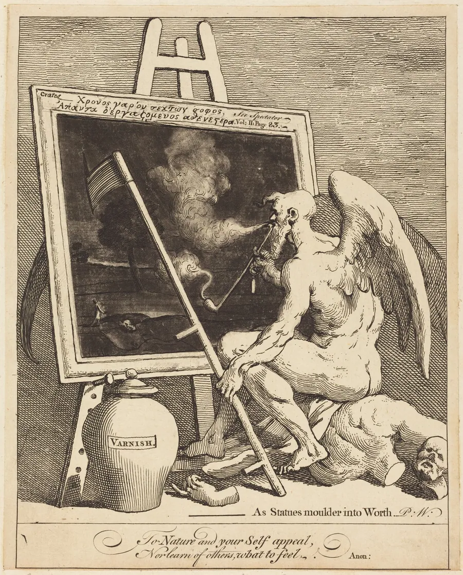 Time Smoking a Picture by William Hogarth