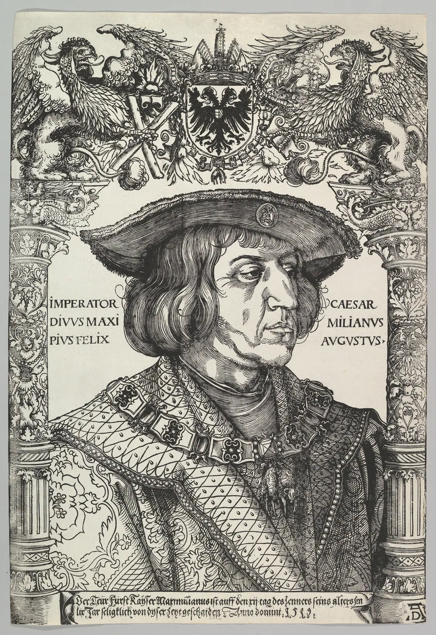 Portrait of Emperor Maximilian I by Hans Weiditz the Younger