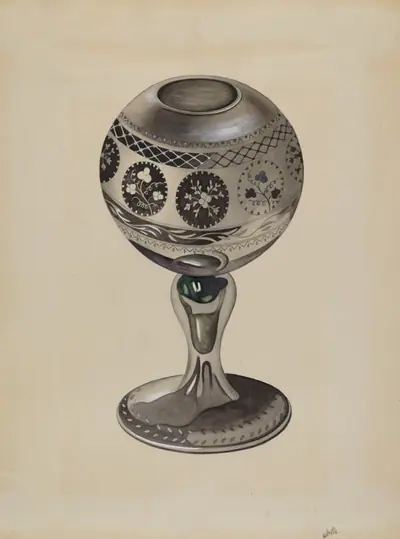 Mirrored Glass Vase