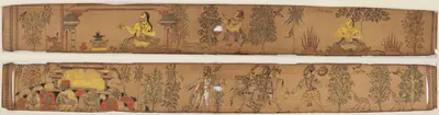 A Prince Performs Austerities (recto); Shiva and His Followers Return to Mount Kailash (verso), from a Romance of Chandrabhanu and Lavanyavati of Upendra Bhanja (1670–1740)