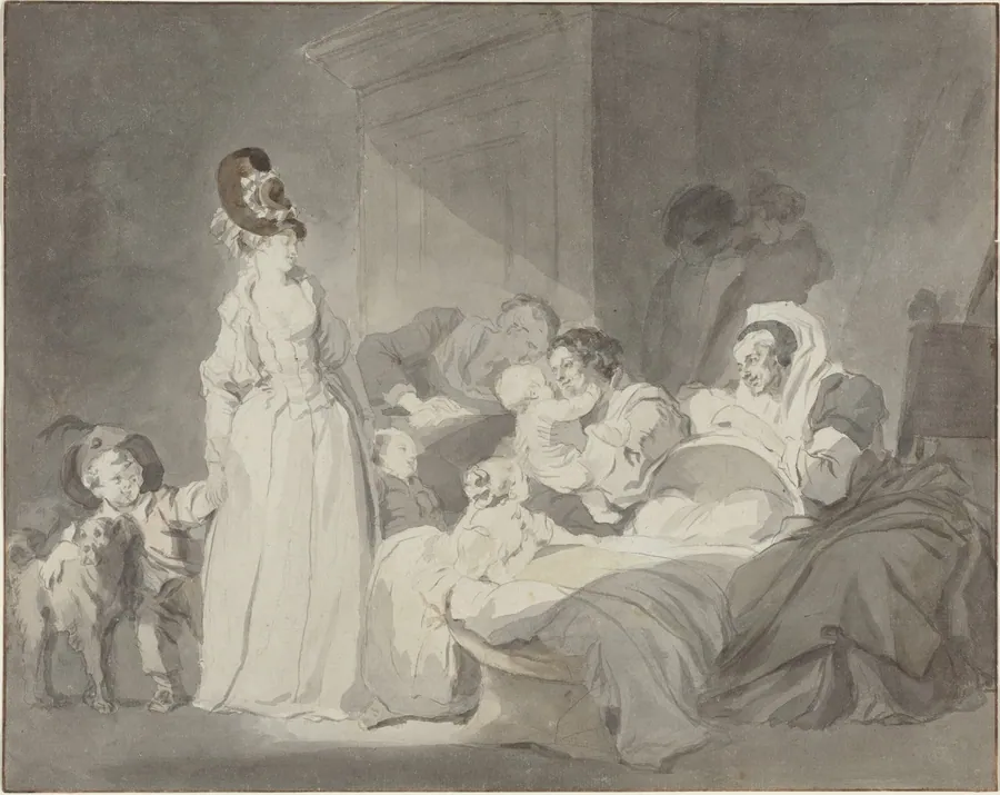 Visit to the Nurse by Jean Honoré Fragonard