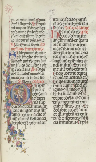 Missale: Fol. 270: Presentation of Christ to Simeon
