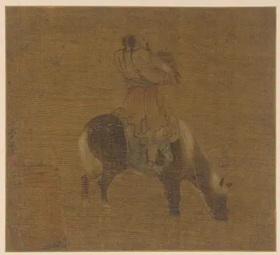 A Tatar horseman with a hawk