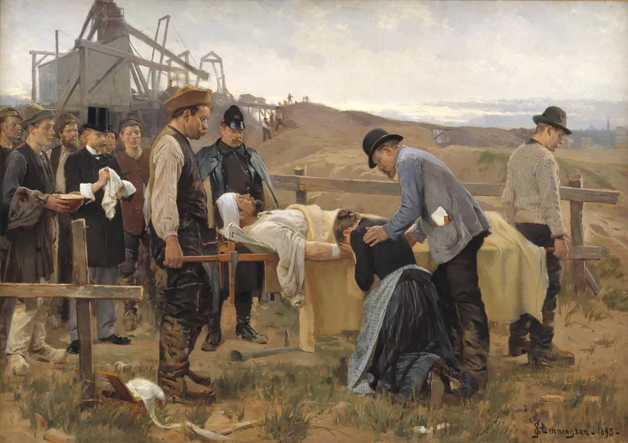 En såret arbejder by Erik Henningsen