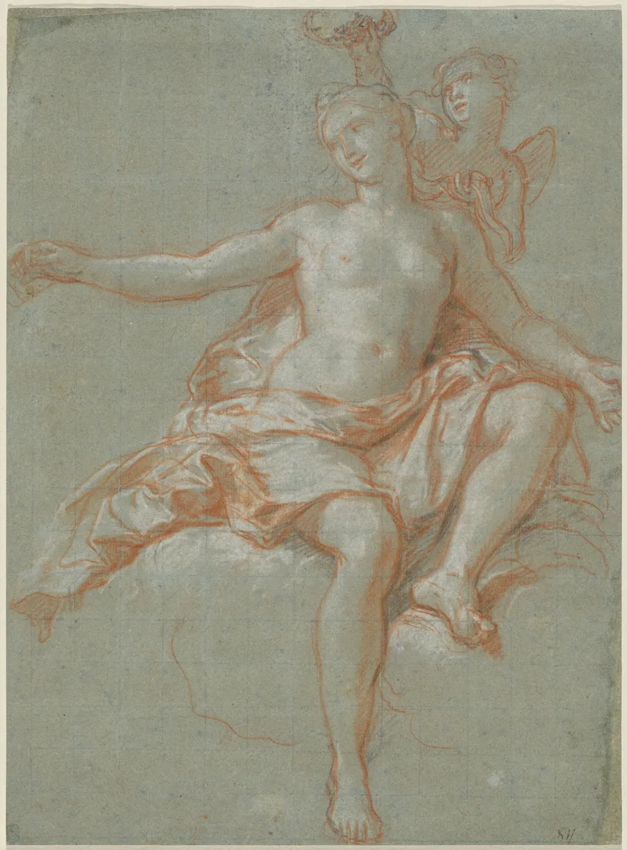 Cupid Stealing Venus's Floral Crown by Antoine Coypel