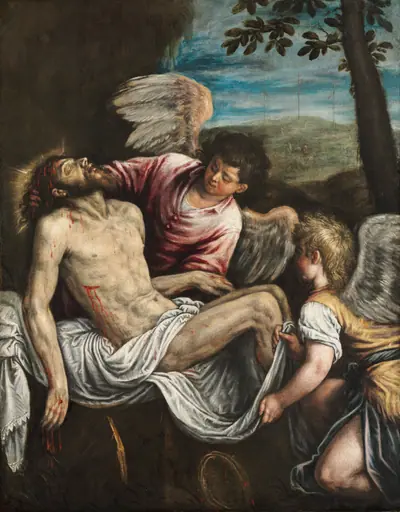 The Dead Christ with Angels