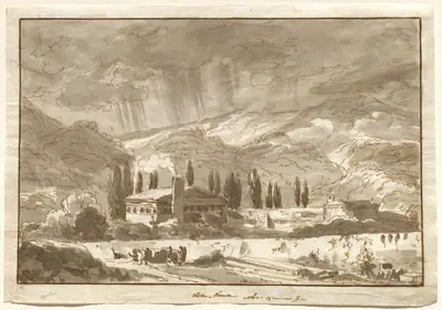 A Storm over the Mountains near Nocera