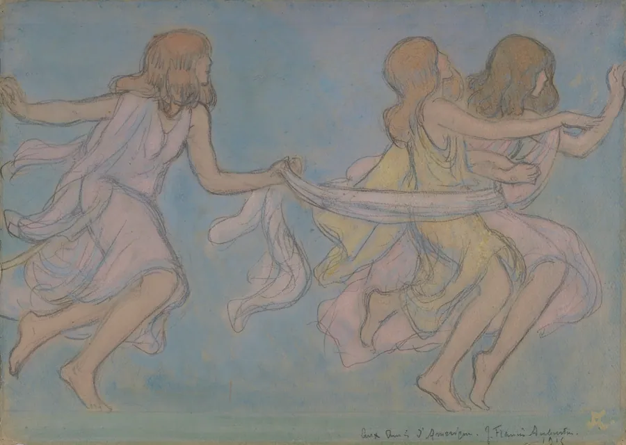 Children at Play by Jean-Francis Auburtin, French, born Paris, France 1866-died Varangeville, France 1930