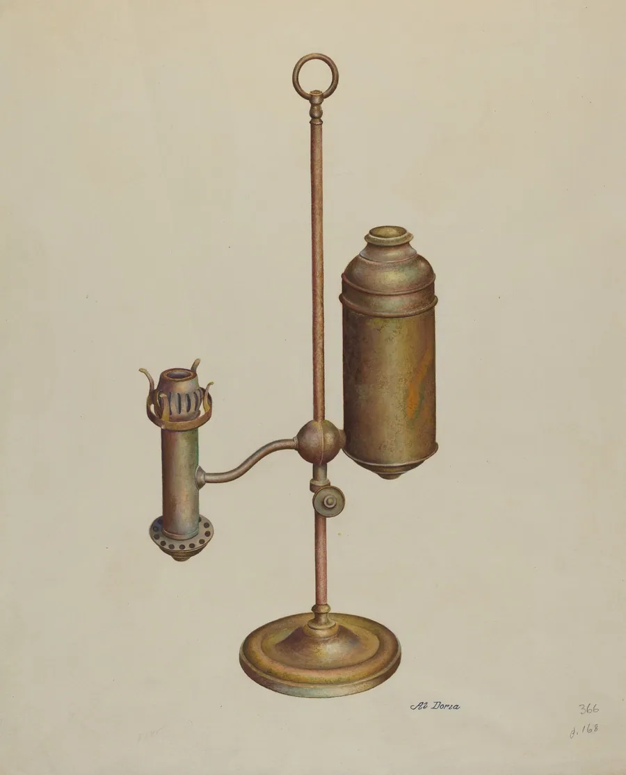 Student Lamp by Alvin J. Doria