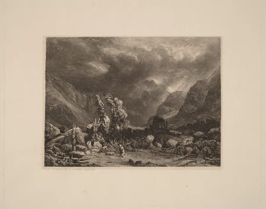 Storm in the Mountains by Alexandre Calame