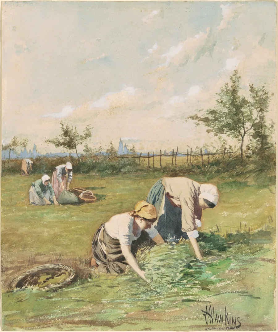 Gleaners in the Field by Louis Welden Hawkins