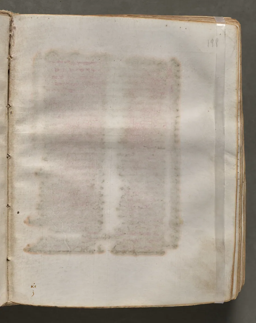 Text, folio 198 (recto), from a Gospel Book with Commentaries