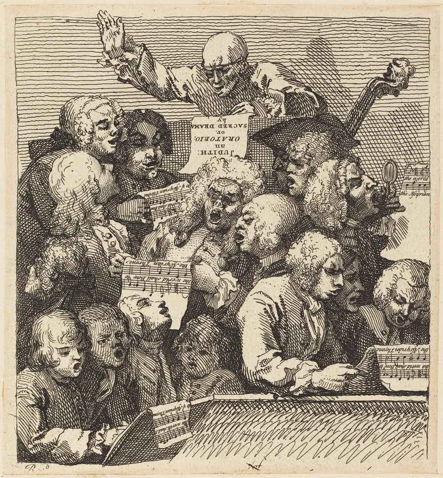 A Chorus of Singers by William Hogarth