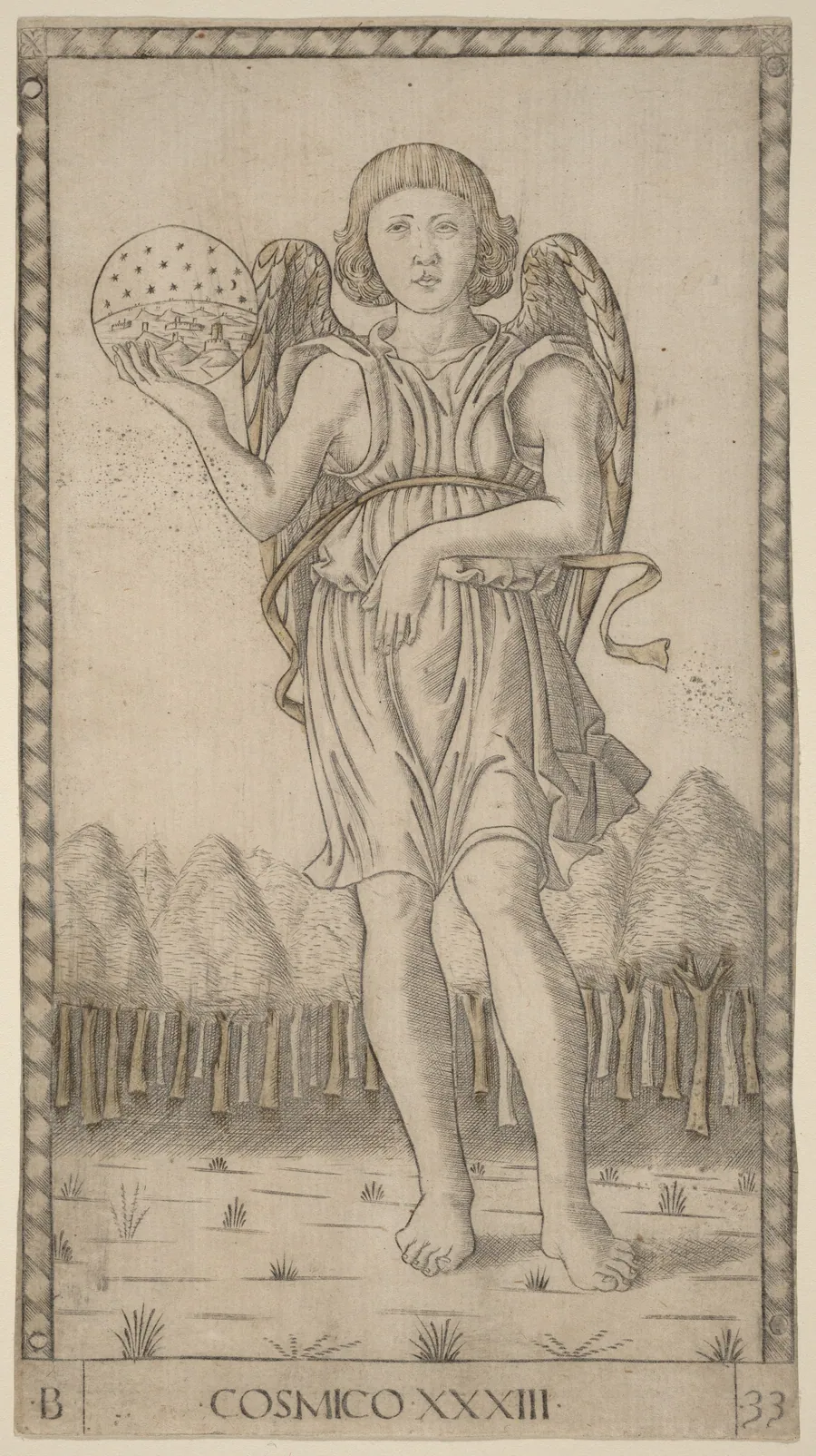 Cosmico (Genius of the World) by Master of the E-Series Tarocchi