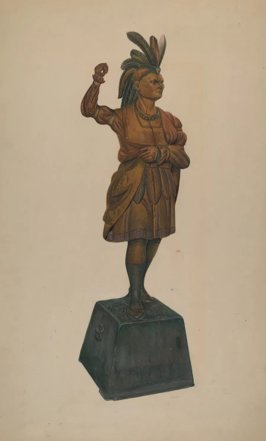 Cigar Store Indian by Orville Cline
