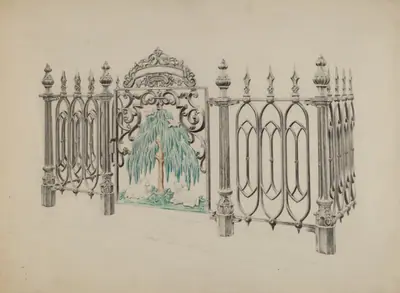 Cast Iron Gate and Fence