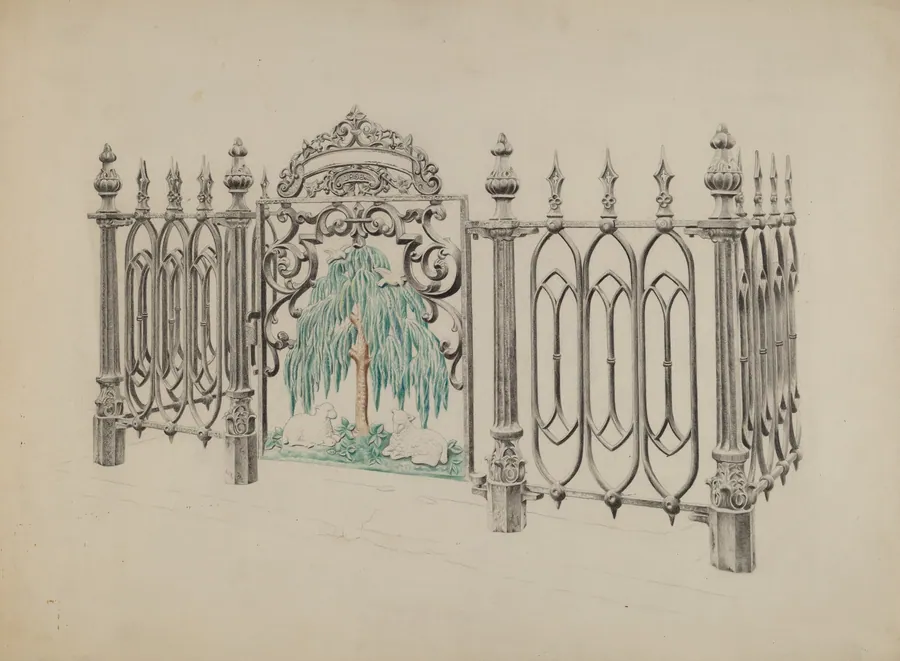 Cast Iron Gate and Fence by Ray Price