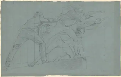 Study for "The Defeat of the Floating Batteries at Gibraltar"