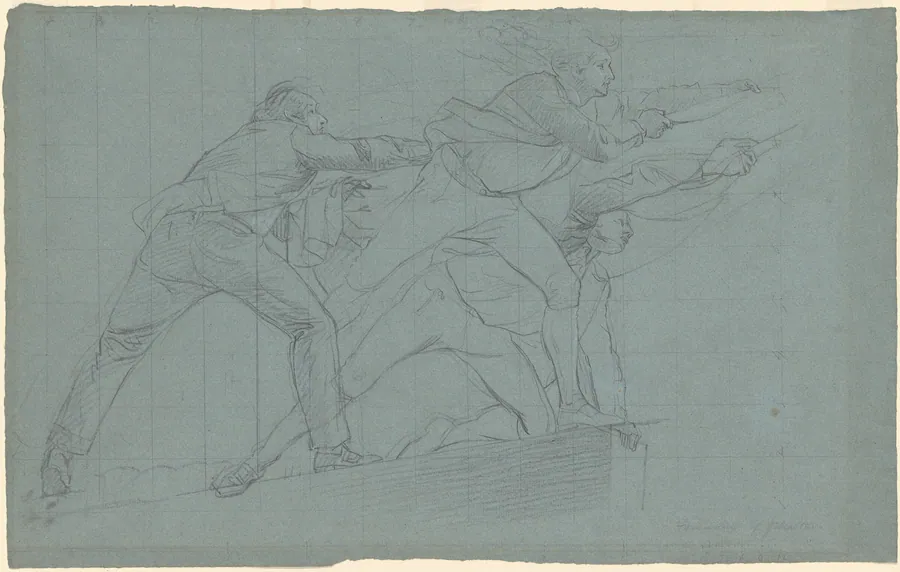 Study for "The Defeat of the Floating Batteries at Gibraltar" by John Singleton Copley
