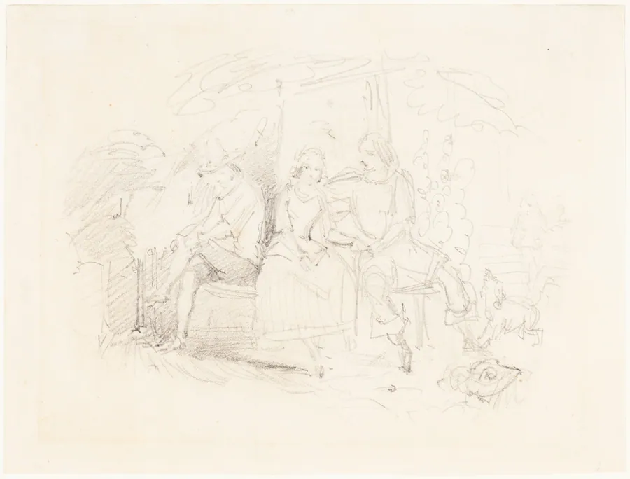 Lovers under a Tree by John Everett Millais