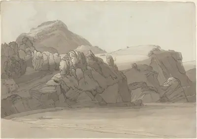 A Rocky Shore at Coombmartin, Devon (Combe Martin Bay)