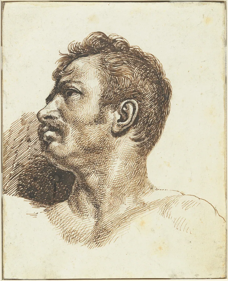 Head of a Man [recto] by Théodore Gericault