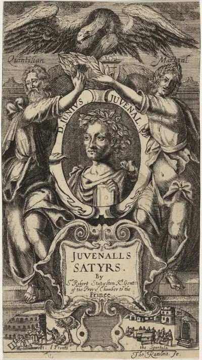 Title Page to Juvenal's Satyrs, by Sir R. Stapleton