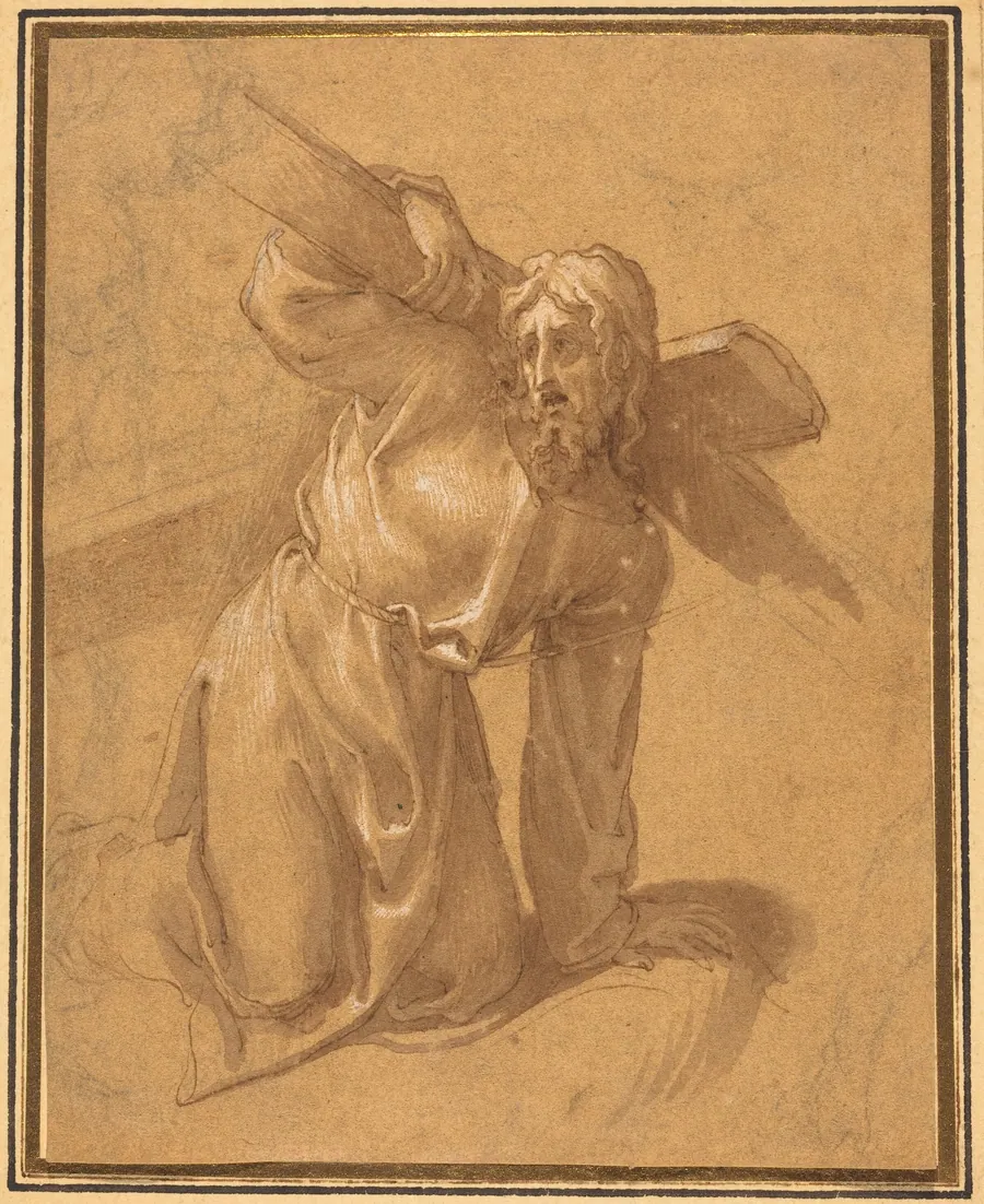 Christ Falling under the Cross by Francesco Salviati