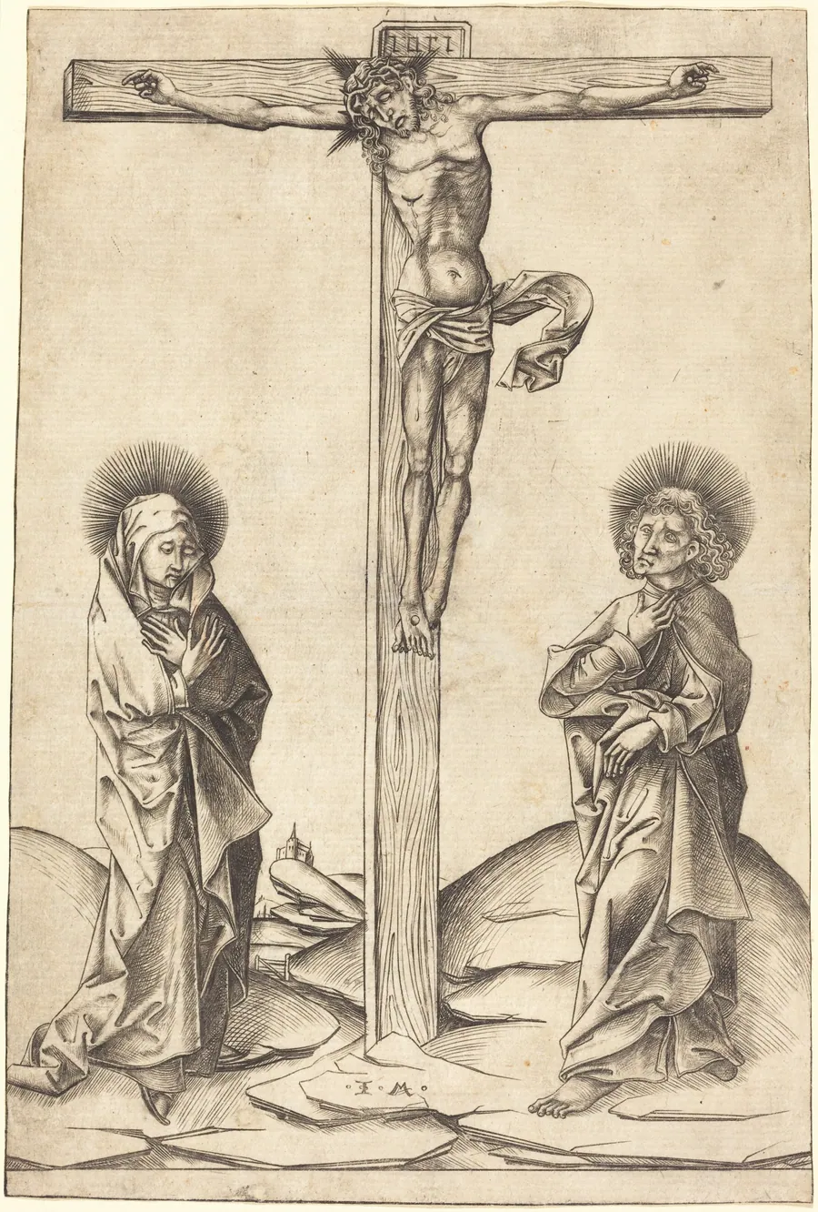The Crucifixion by Israhel van Meckenem