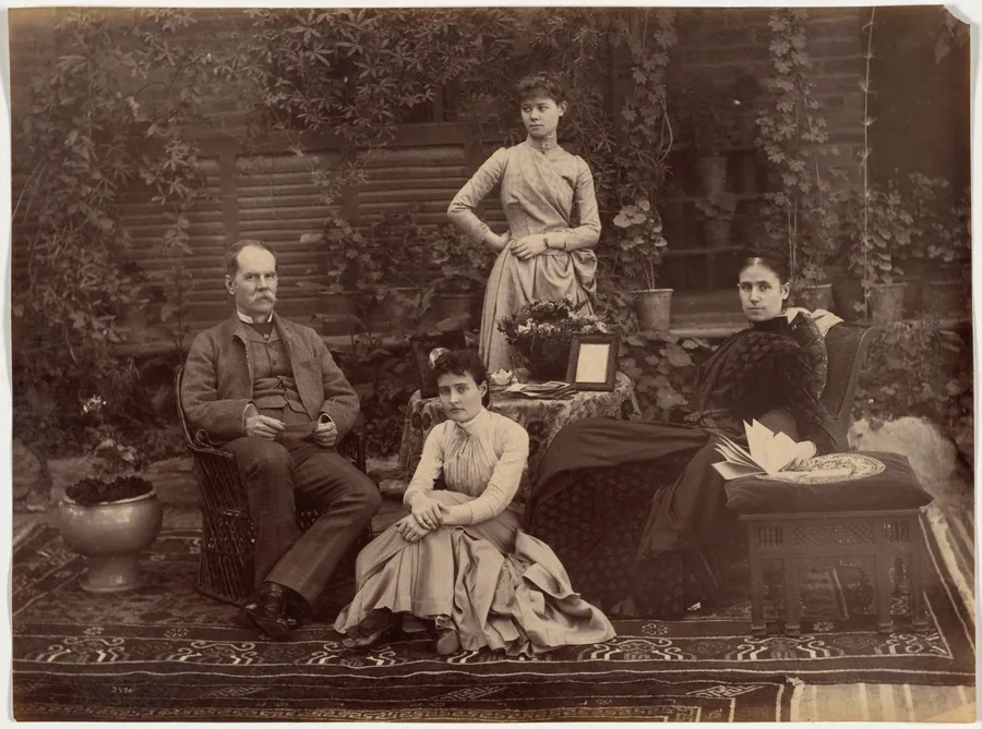 Sir Auckland Colvin and Family, Shimla by Raja Deen Dayal