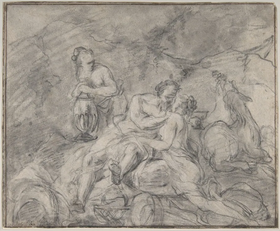 Lot and His Daughters by Nicolas Vleughels