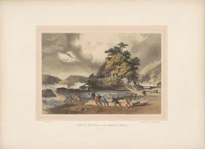 Temple of Ben-teng in the Harbor of Simoda