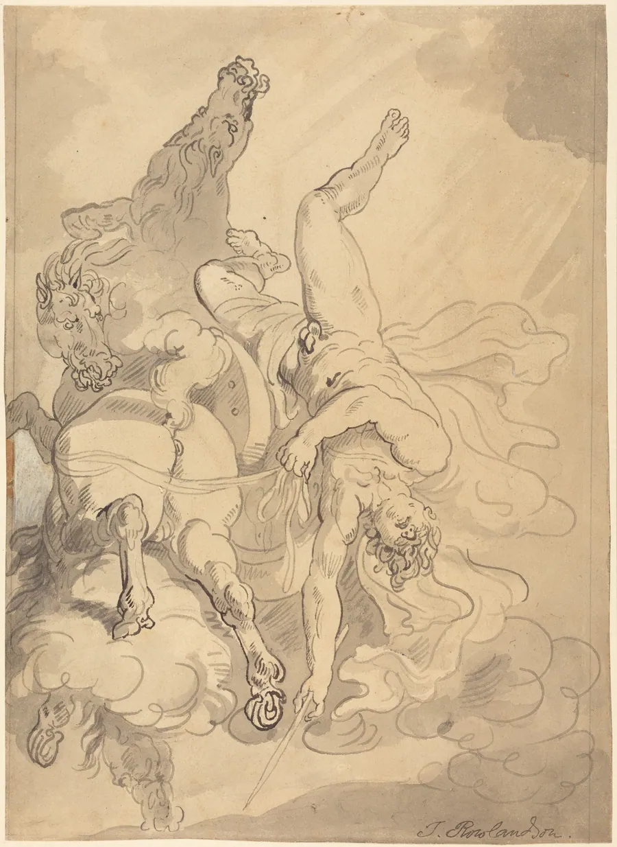 The Fall of Phaeton by Thomas Rowlandson