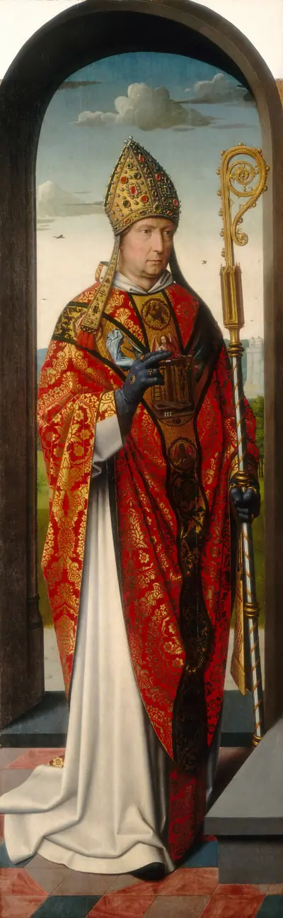 The Saint Anne Altarpiece: Saint Nicholas [left panel]