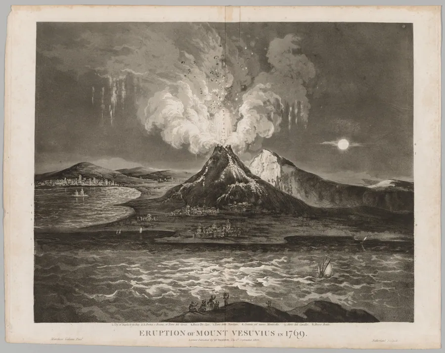 Eruption of Mount Vesuvius in 1769 by Thomas Sutherland