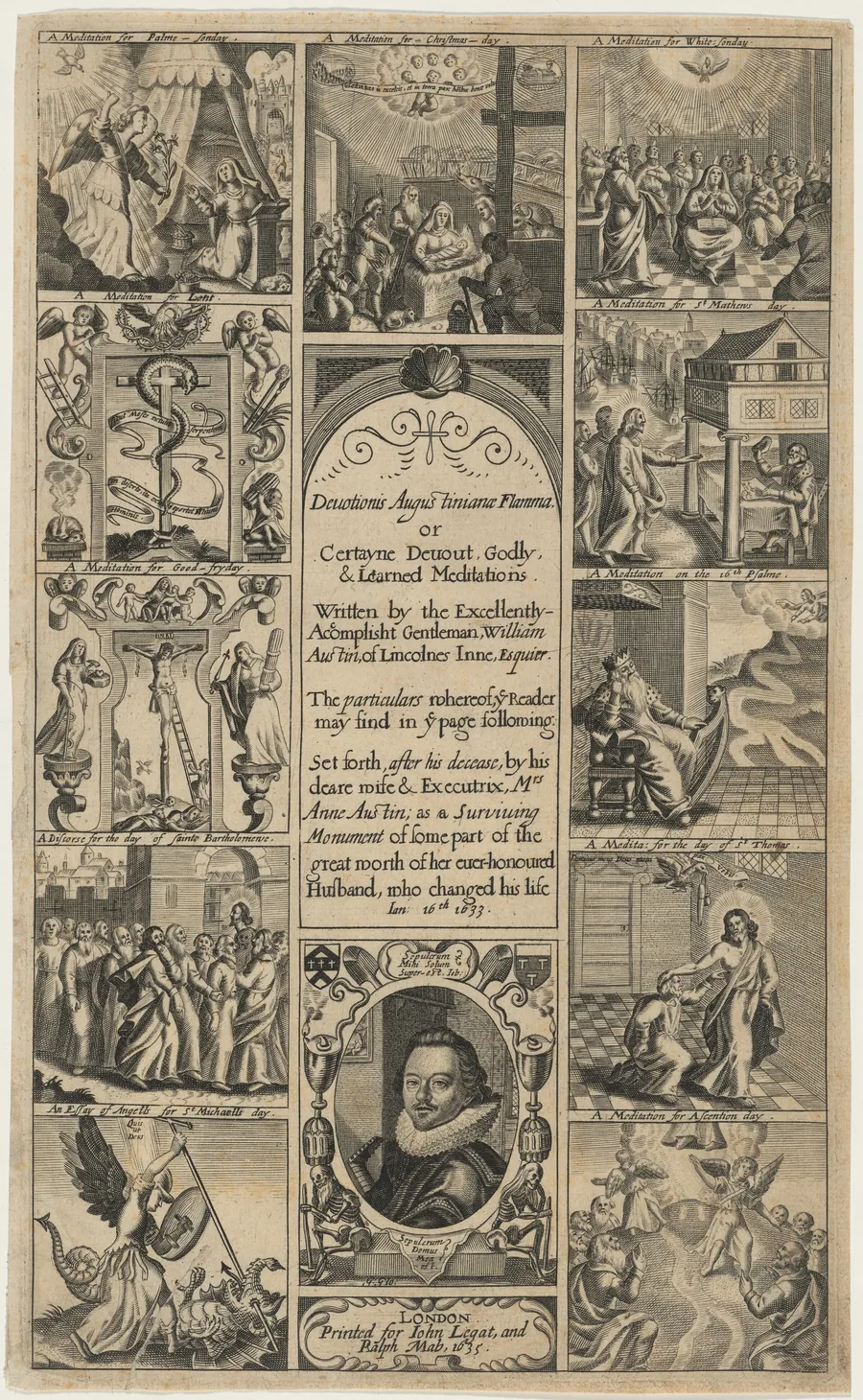 Title Page for Devotionis Augustinianae Flamma, by William Austin by George Glover